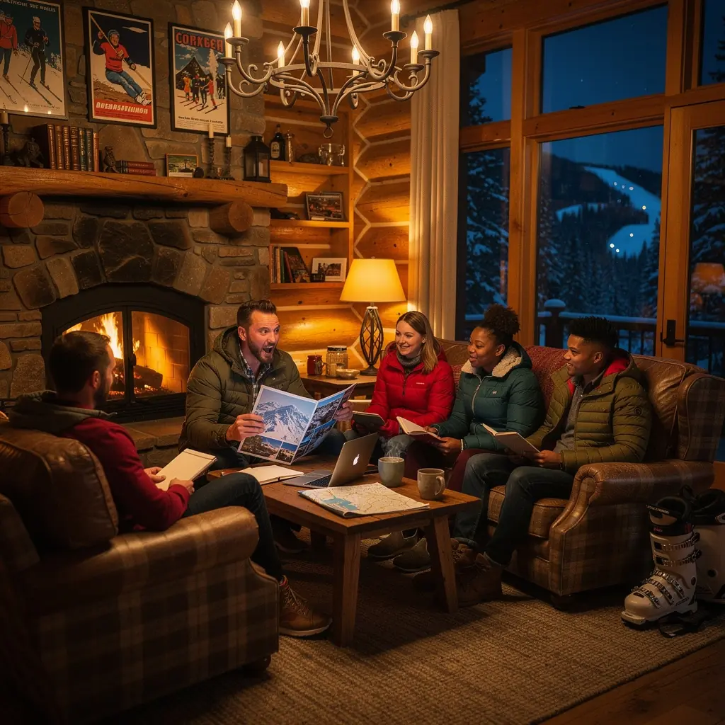 Biurko do zarządzania dniem podróży z mapą miast.