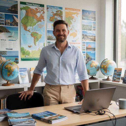 Zespół specjalistów pomagających w organizacji podróży między miastami.